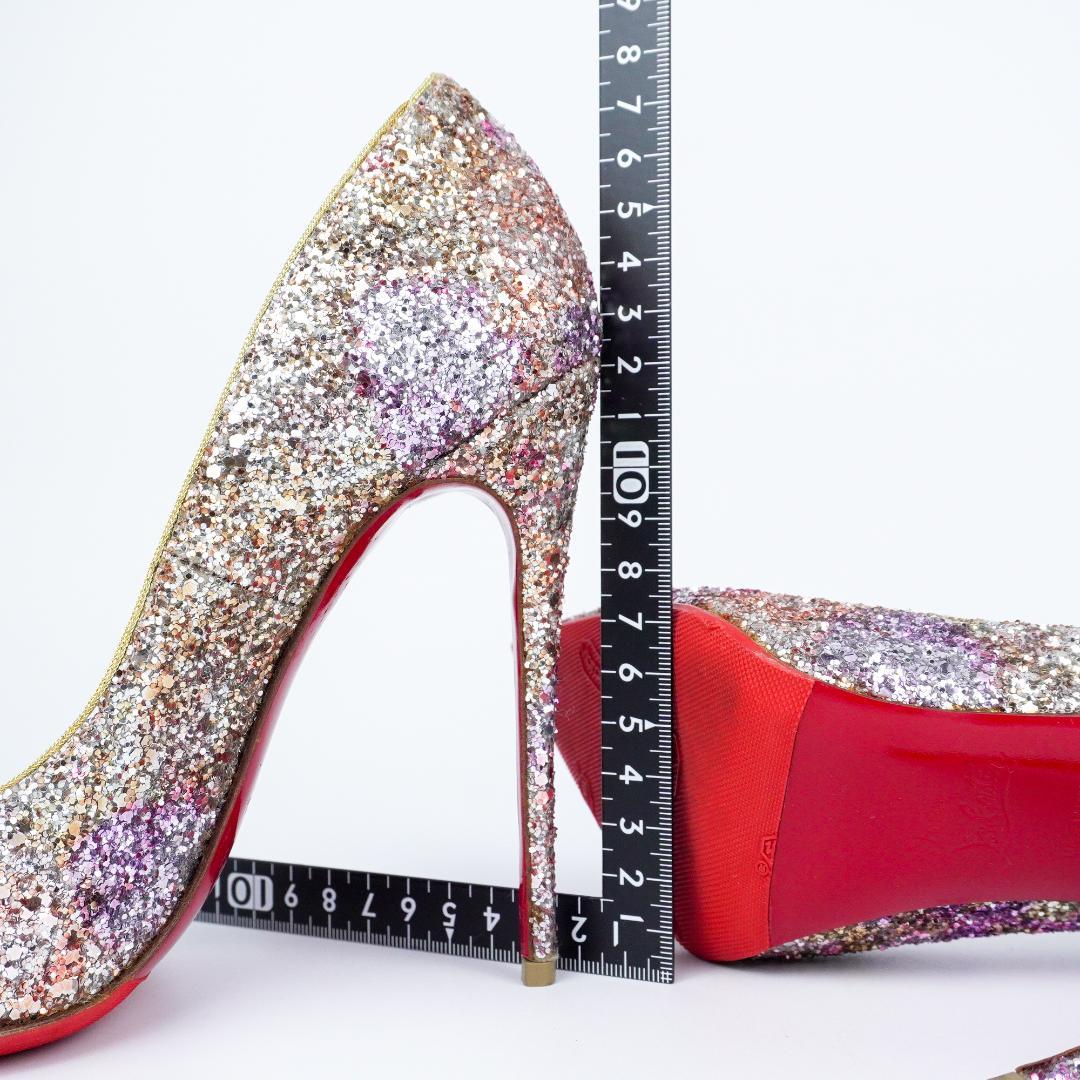 EU38 Christian Louboutin ハイヒール きらきら 427A
