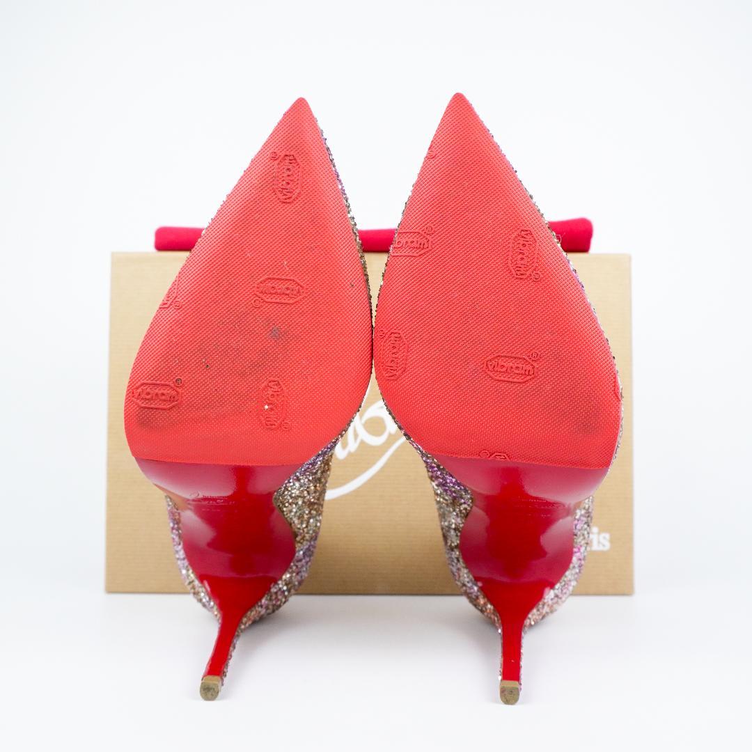EU38 Christian Louboutin ハイヒール きらきら 427A