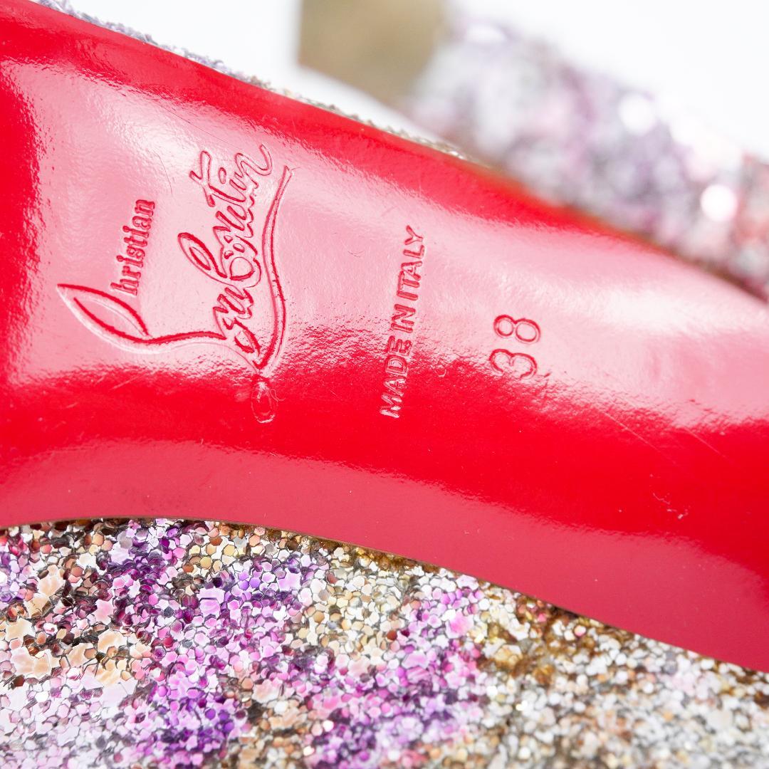 EU38 Christian Louboutin ハイヒール きらきら 427A
