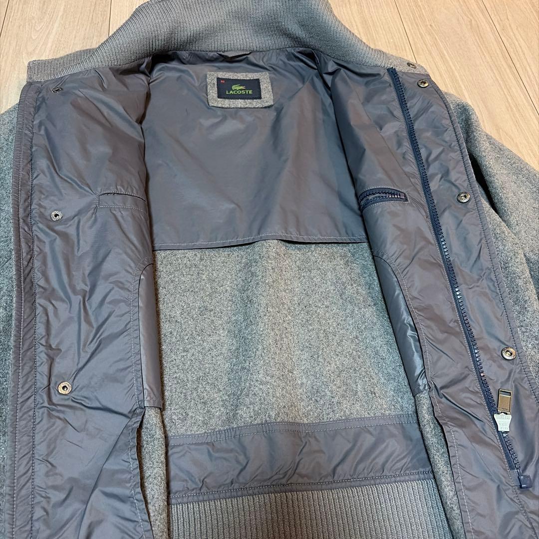 ★美品★LACOSTE グレー ブルゾン Lサイズ