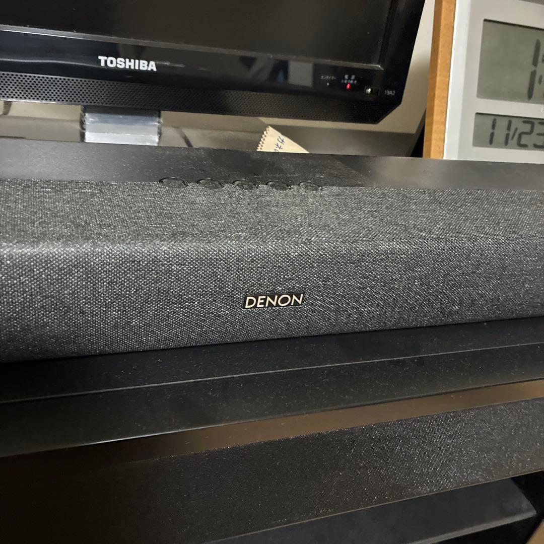Denon サウンスピーカー、リモコン付き