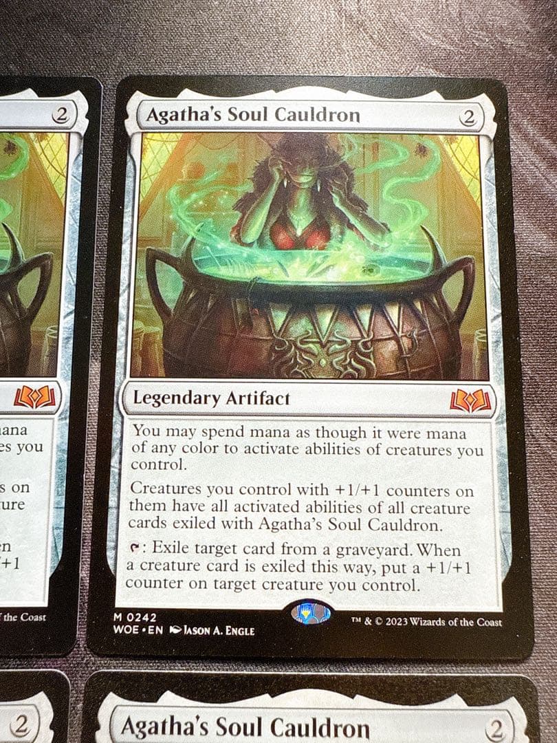 アガサの魂の大釜　英語　4枚セット