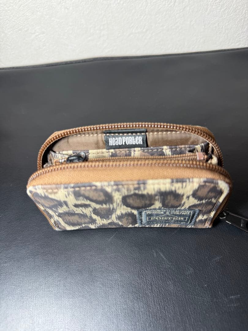 希少✨　HEAD PORTER ヒョウ柄 ケース　ポーチ　レオパード