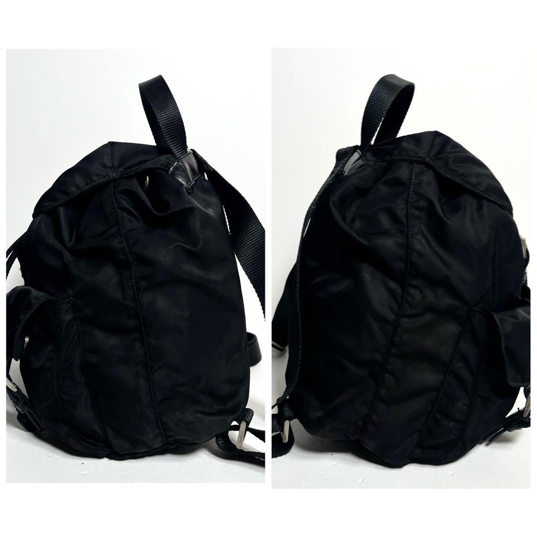 【極美品・Gカード付き✨】プラダ バッグパック 三角ロゴ 巾着 テスートナイロン