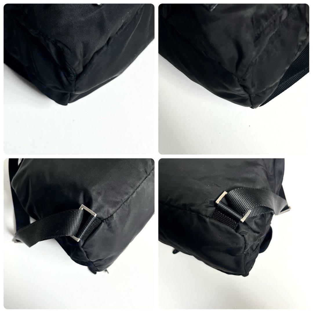 【極美品・Gカード付き✨】プラダ バッグパック 三角ロゴ 巾着 テスートナイロン