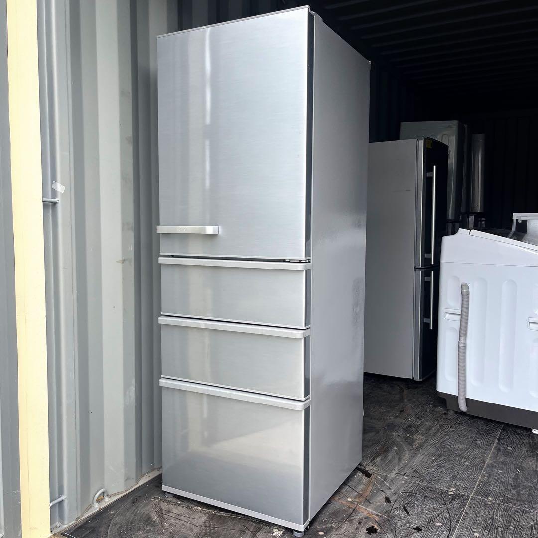 6取付無料！AQUAスタイリッシュミスティシルバー高性能4ドア冷蔵庫！洗濯機