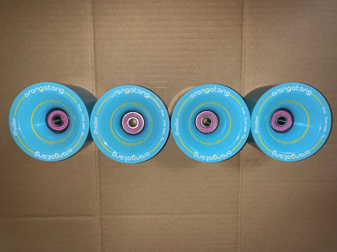 orangatangウィール70mm ローデッドビルトインベアリング4個セット
