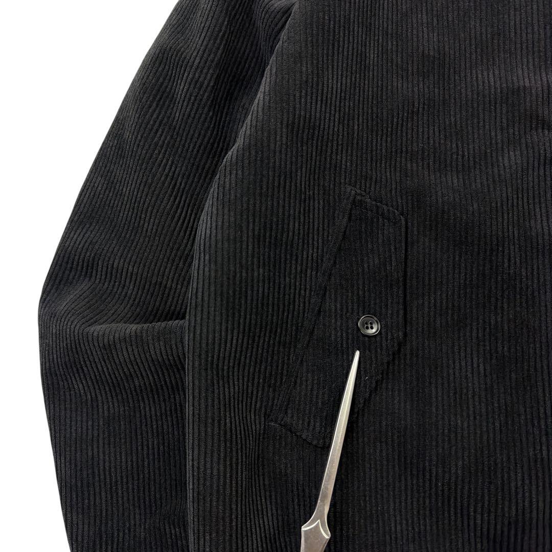 FRED PERRY コーデュロイ スイングトップ ブルゾン ロゴ刺繍 黒 M