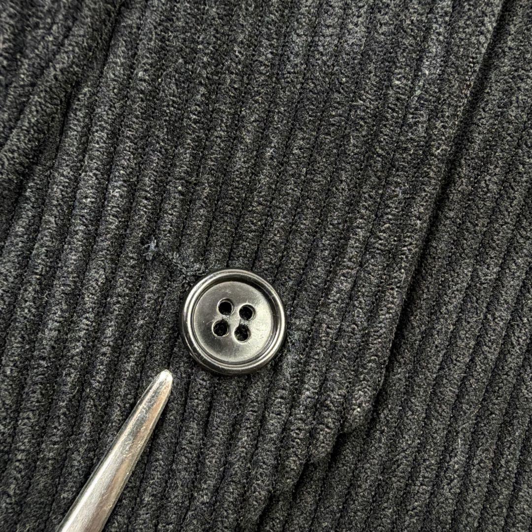 FRED PERRY コーデュロイ スイングトップ ブルゾン ロゴ刺繍 黒 M