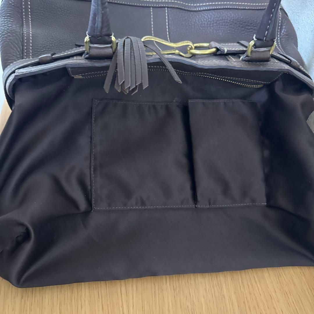 COACH コーチ　トート　ハンドバッグ キャリーオール レザー ブラウン　A4