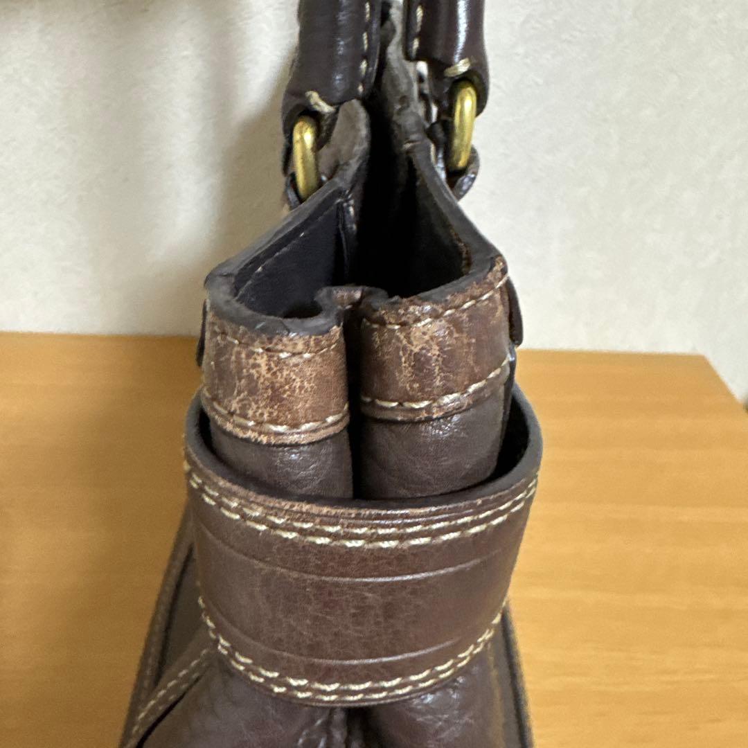 COACH コーチ　トート　ハンドバッグ キャリーオール レザー ブラウン　A4