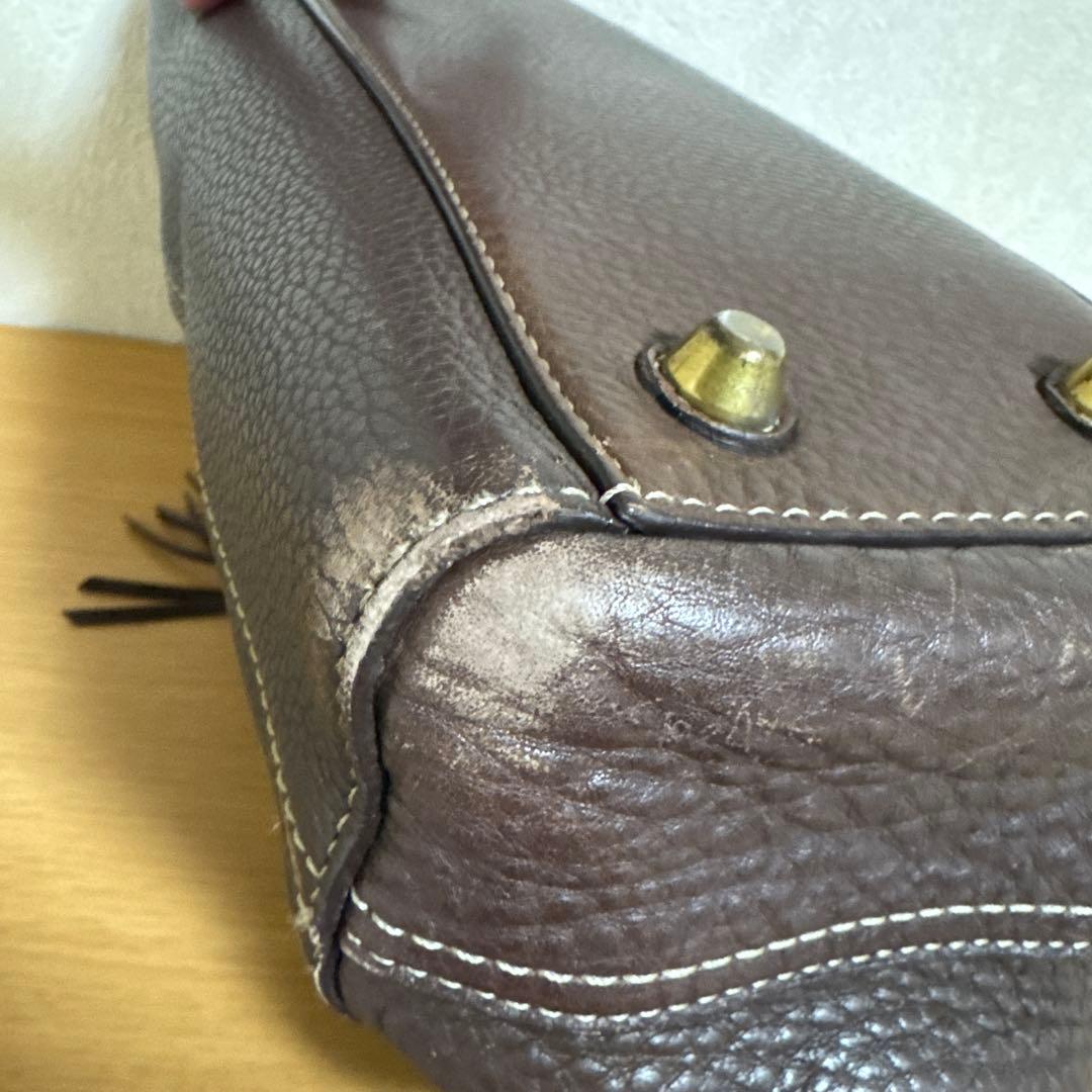 COACH コーチ　トート　ハンドバッグ キャリーオール レザー ブラウン　A4