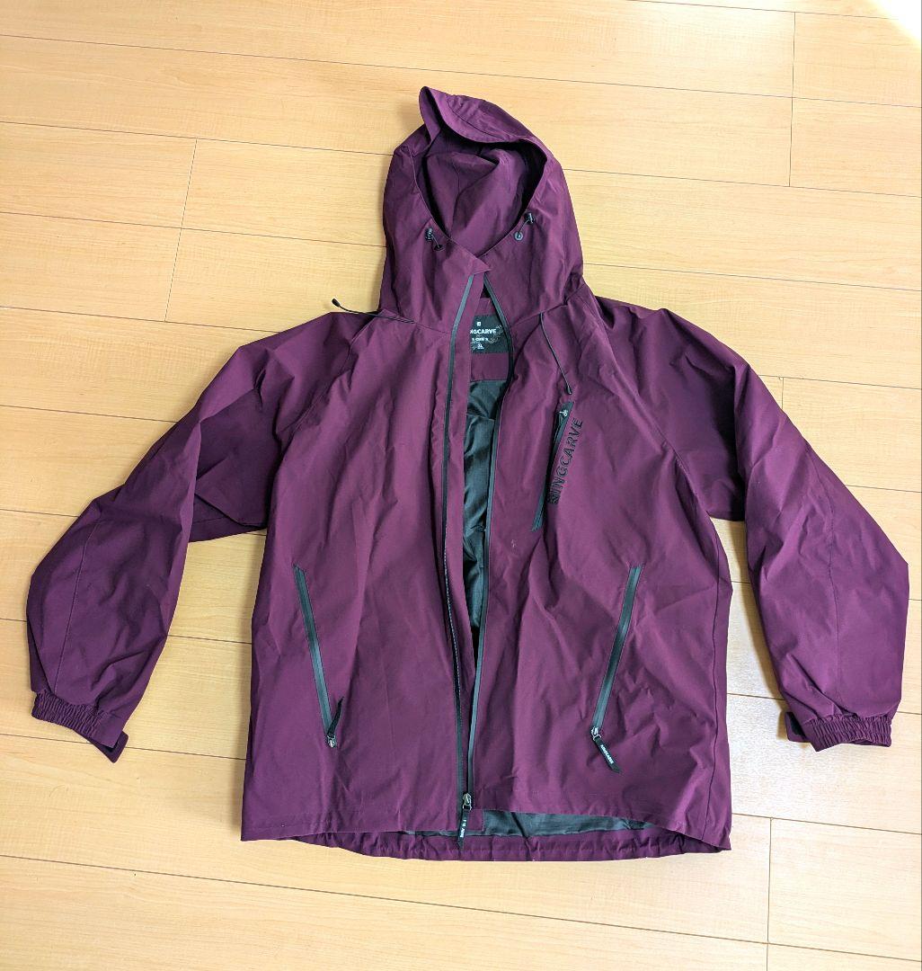 【値下再出品】スノーボードウェア 紫色 セットアップ
