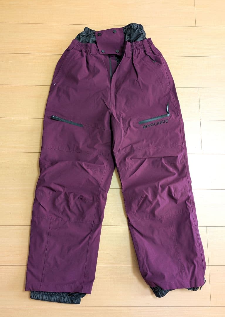 【値下再出品】スノーボードウェア 紫色 セットアップ