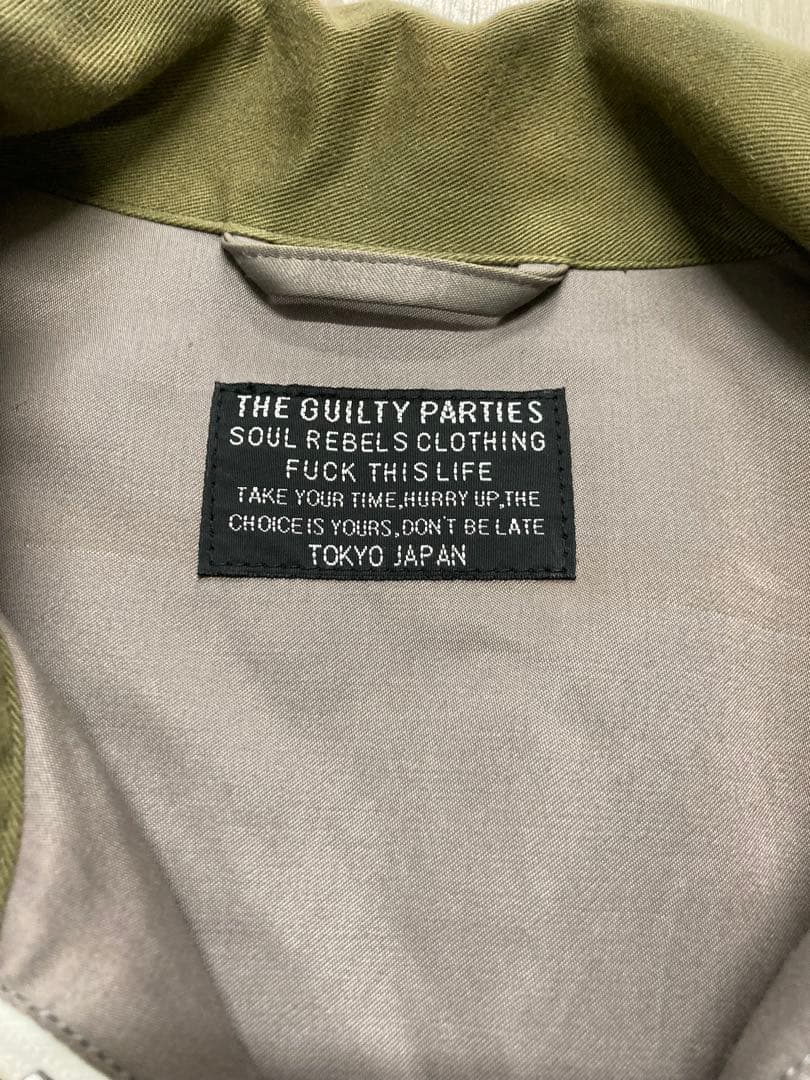 WACKO MARIA天国東京　虎刺繍スカジャンオリーブグリーン　日本製L