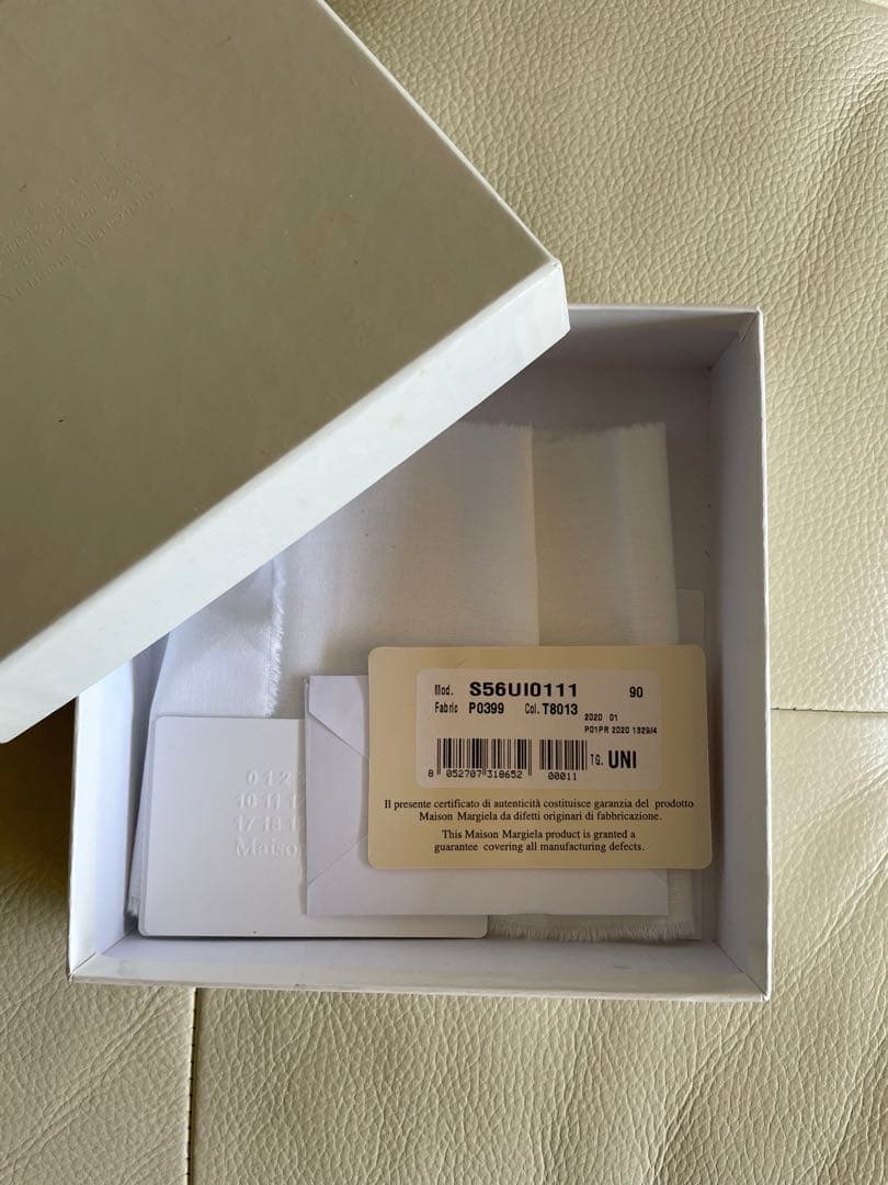 メゾンマルジェラ　二つ折り財布　ブラック