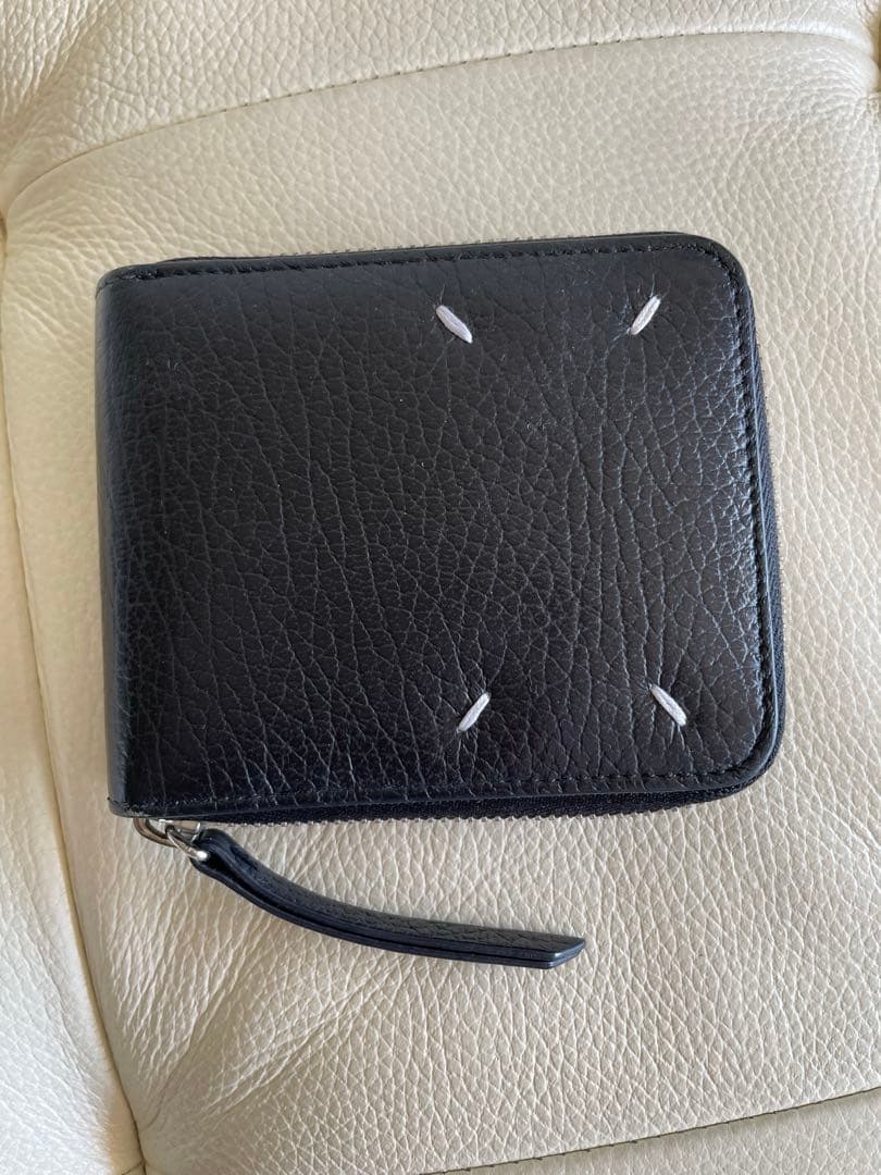 メゾンマルジェラ　二つ折り財布　ブラック