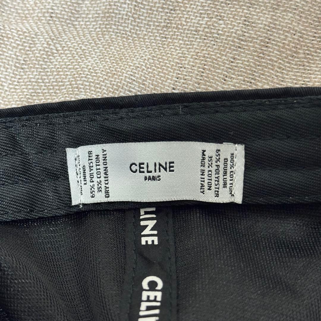 CELINE セリーヌ ベースボールキャップ 金色金具