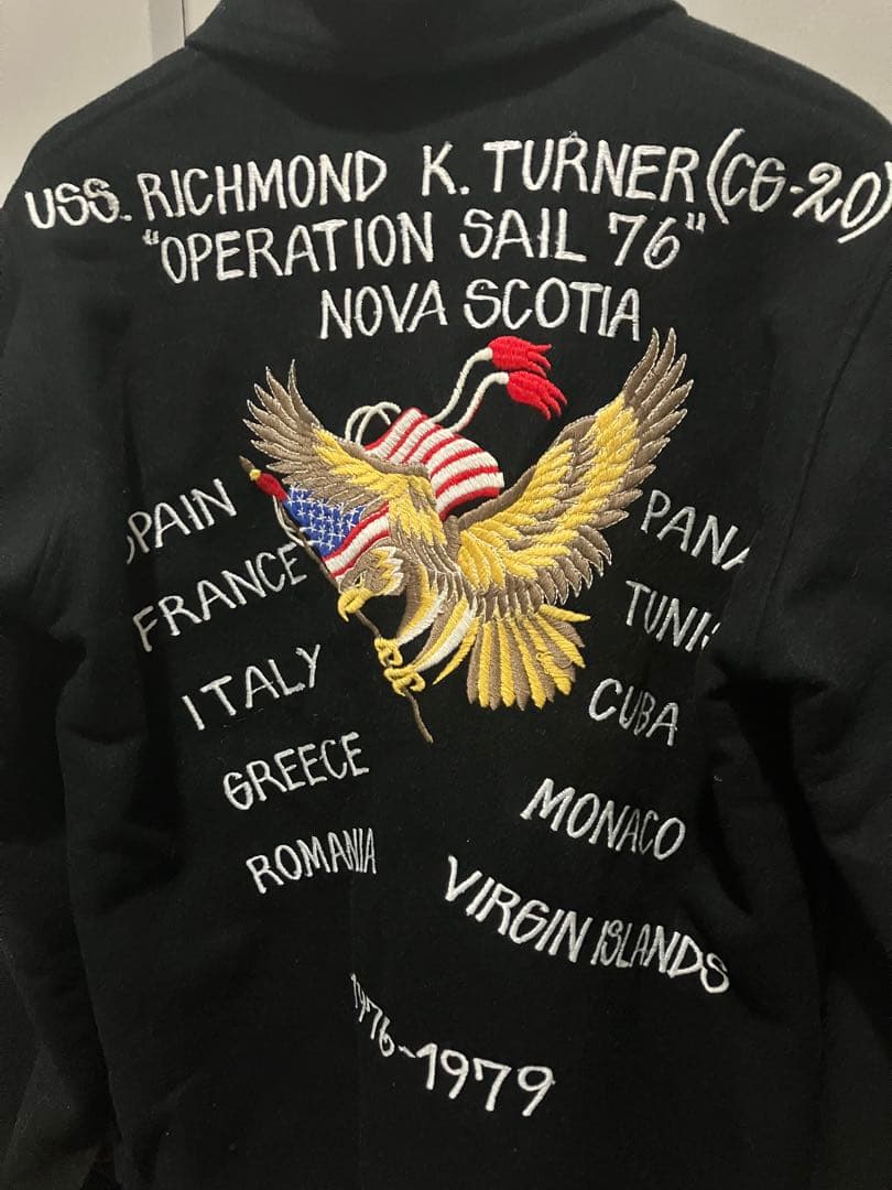 美品希少 70s ヴィンテージ スーベニアジャケット US海軍 M〜L
