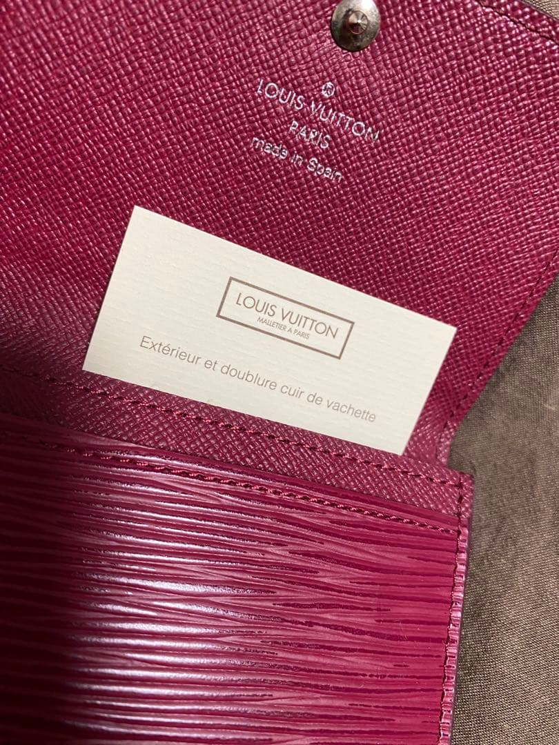 ゆっきぃ　Louis Vuitton 名刺入れ ワイン色