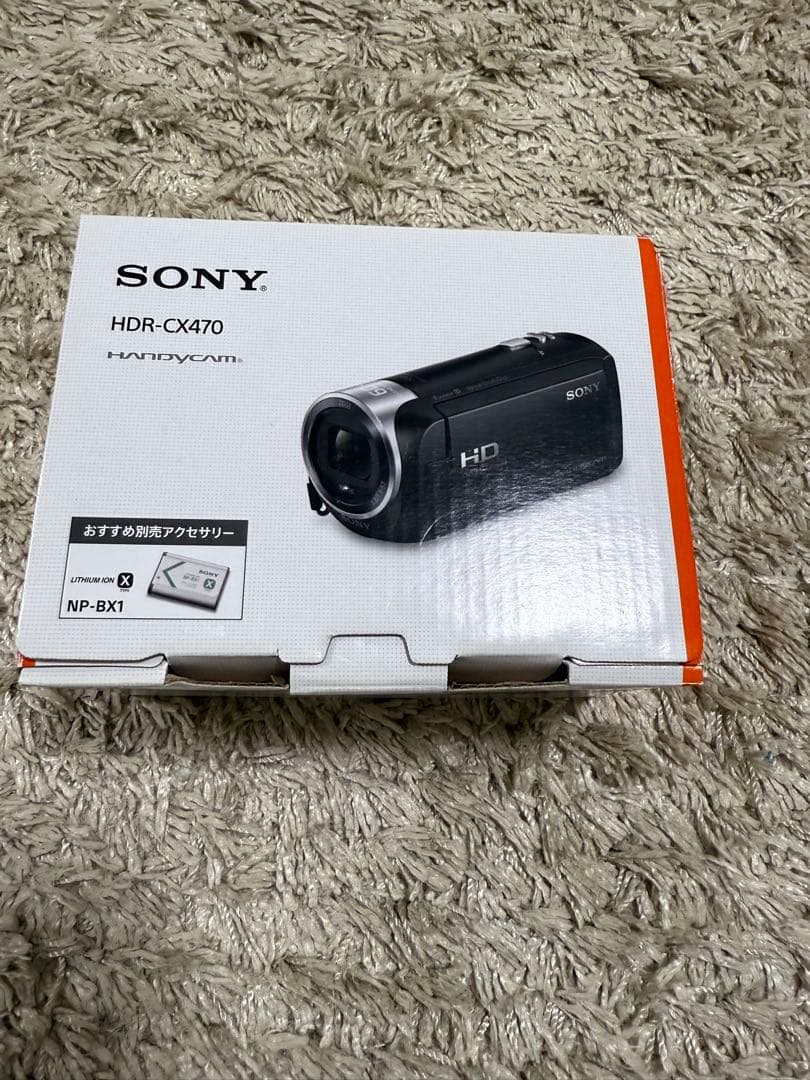 SONY HDR-CX470 ビデオカメラ 本体、バッテリー、箱、ケーブルあり