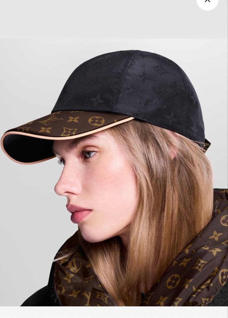 魂 Louis Vuitton キャップ M76528 ブラック/ブラウン