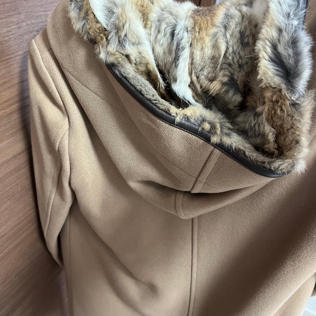 ビューティアンドユースユナイテッドアローズ　ダッフルコート　キャメル　ファー