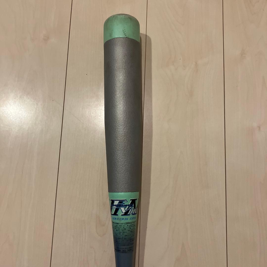 軟式野球バット グレーと緑