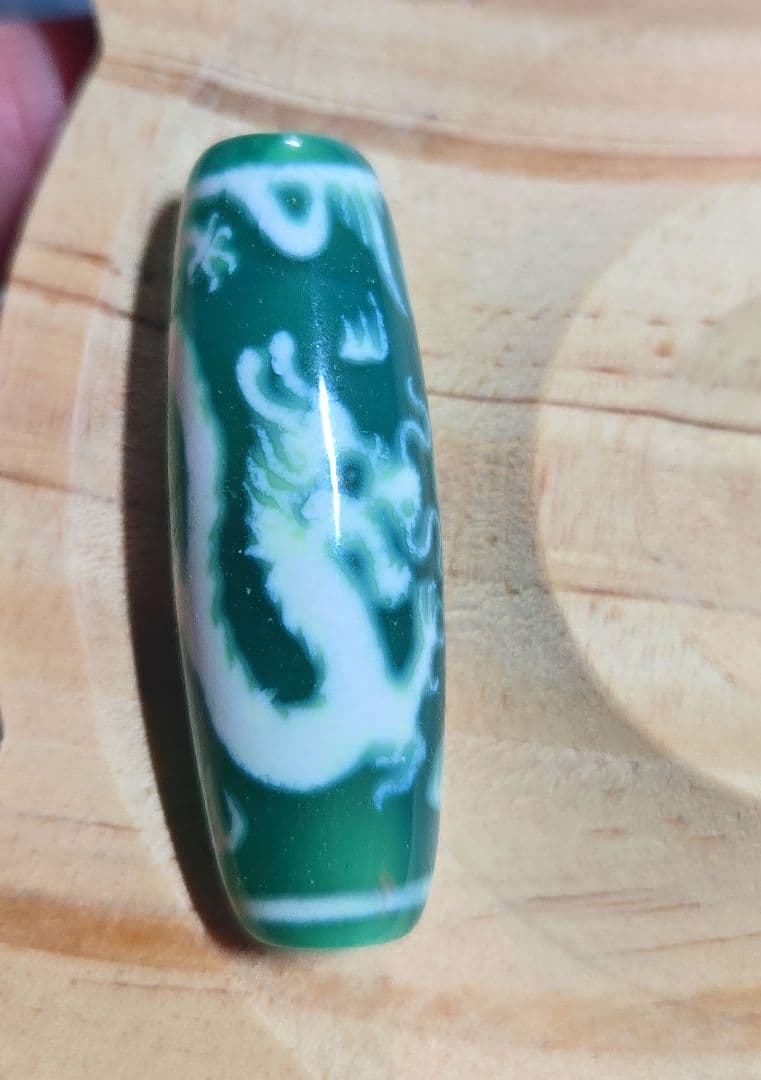 ✨五色雲に乗り大願成就 緑老玉髄龍神天珠