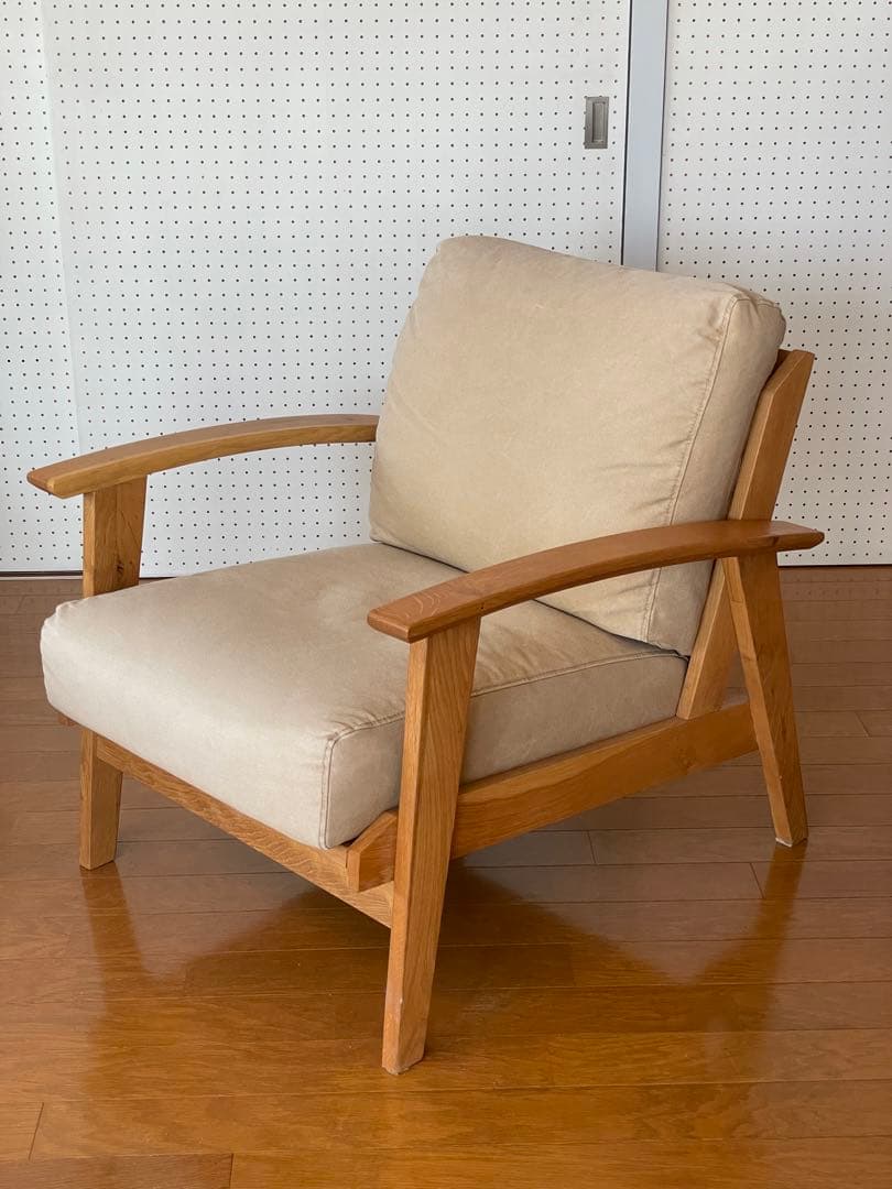 URBAN RESARCH 1人掛けソファ ベージュ 直接引き取り