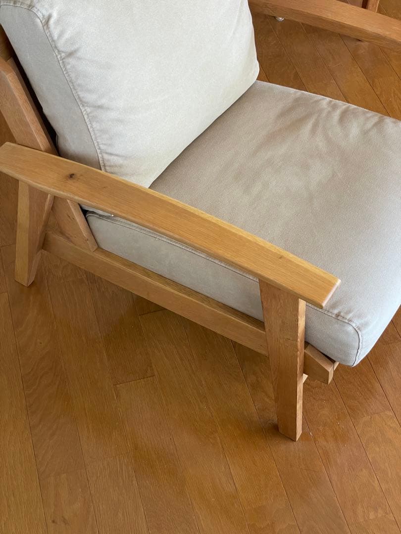 URBAN RESARCH 1人掛けソファ ベージュ 直接引き取り