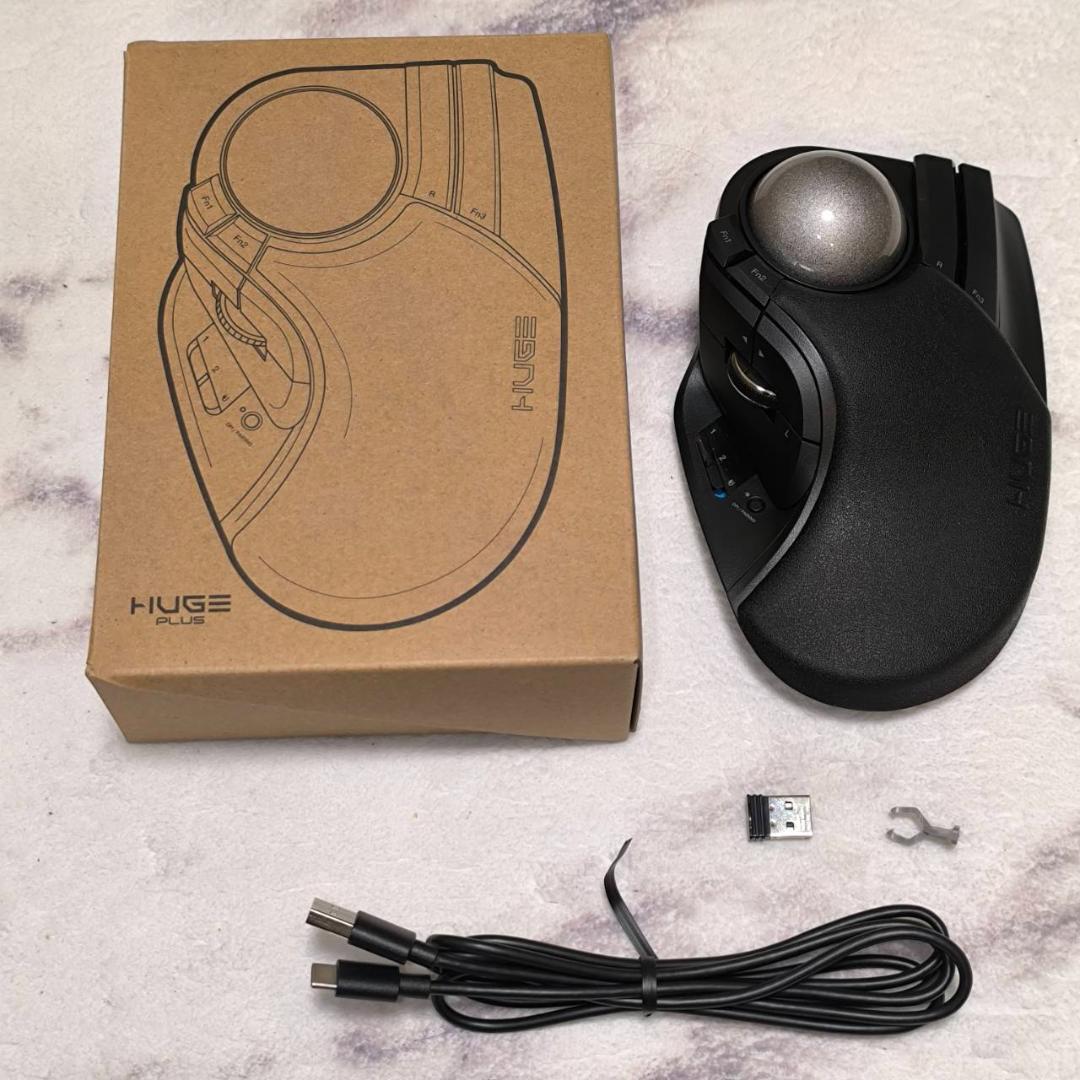 ELECOM HUGE PLUS ワイヤレストラックボール M-HT1MRBK