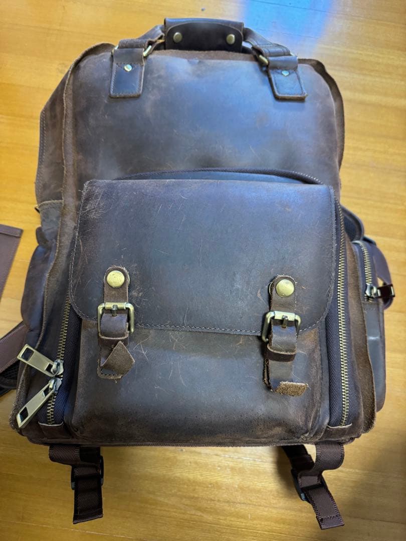 UBANT レザーカメラバックパック