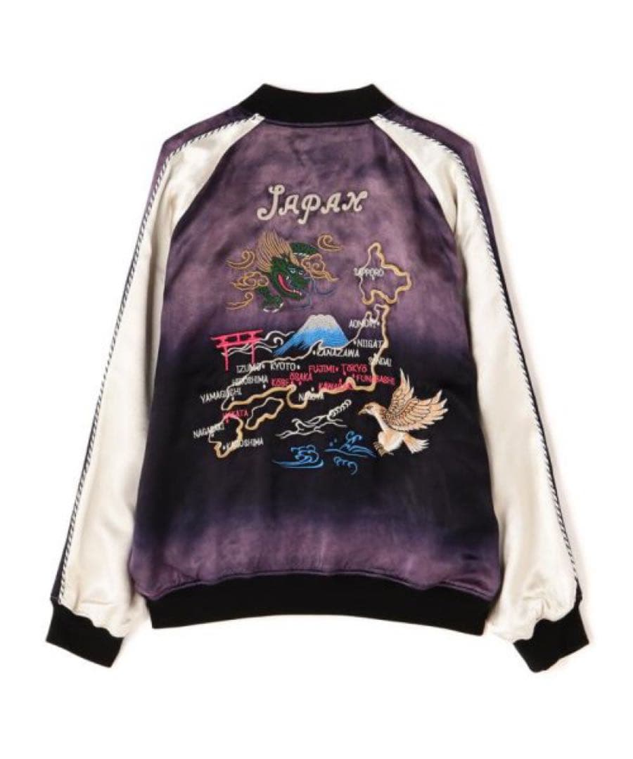 Schott スカジャン L 黒/シルバー