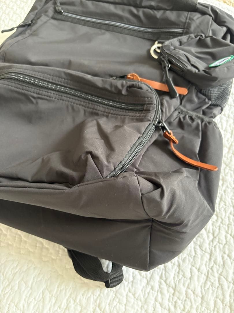 FluffyBROTHERS 撥水加工 2WAYトートバッグ 約18L ブラック