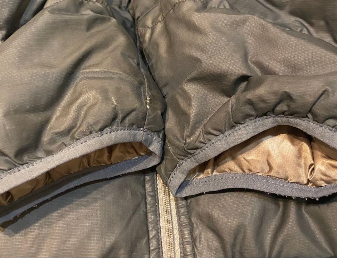 mont-bell ライトアルパイン ダウンジャケット グレー ブラック XL