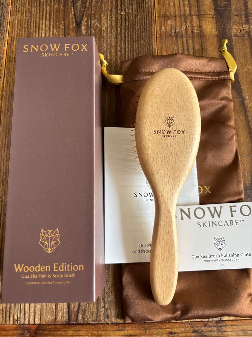  FOX SKINCARE Wooden Edition ヘアブラシ