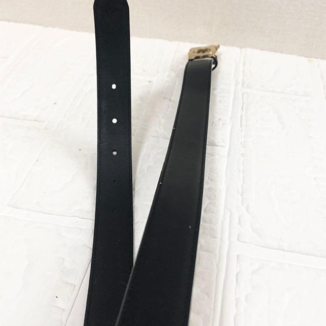 フェラガモ　ベルト　ダブル　ガンチーニ　ブラック