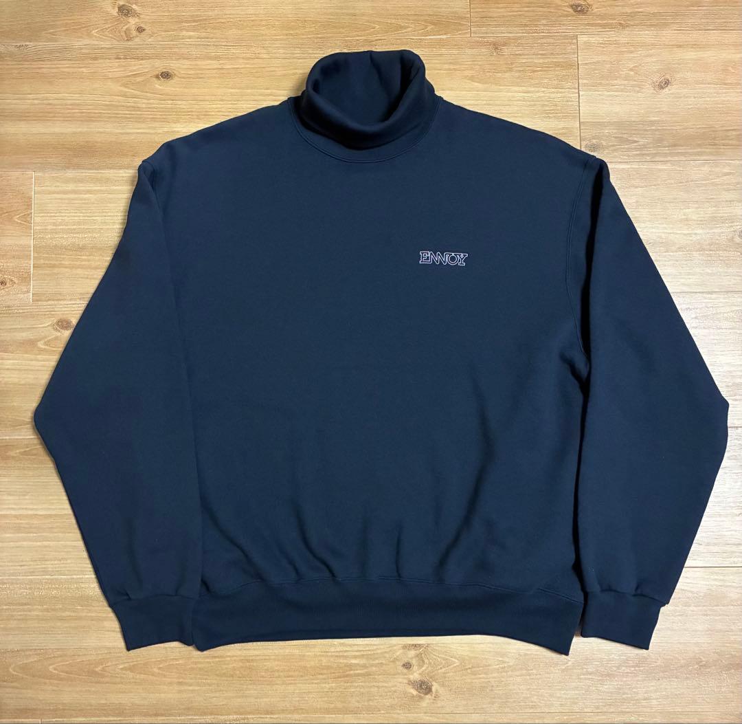 ennoy エンノイ スウェットセットアップ　エレクトリックロゴ　ネイビー