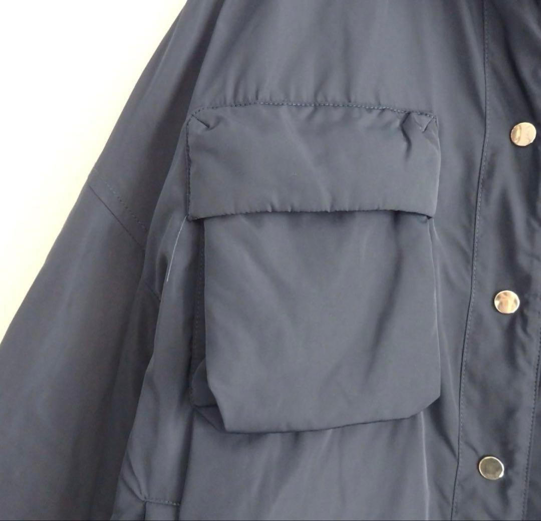 お値下げしました【TELA/テラ】ポケットデザイン中綿コート ネイビー