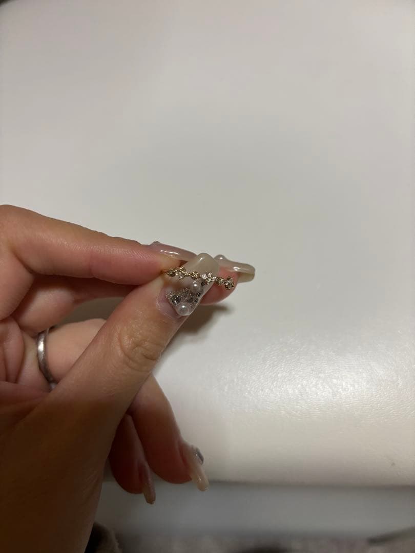 NOIR DE POUPEE K10ダイヤモンドゴールドフラワーリング