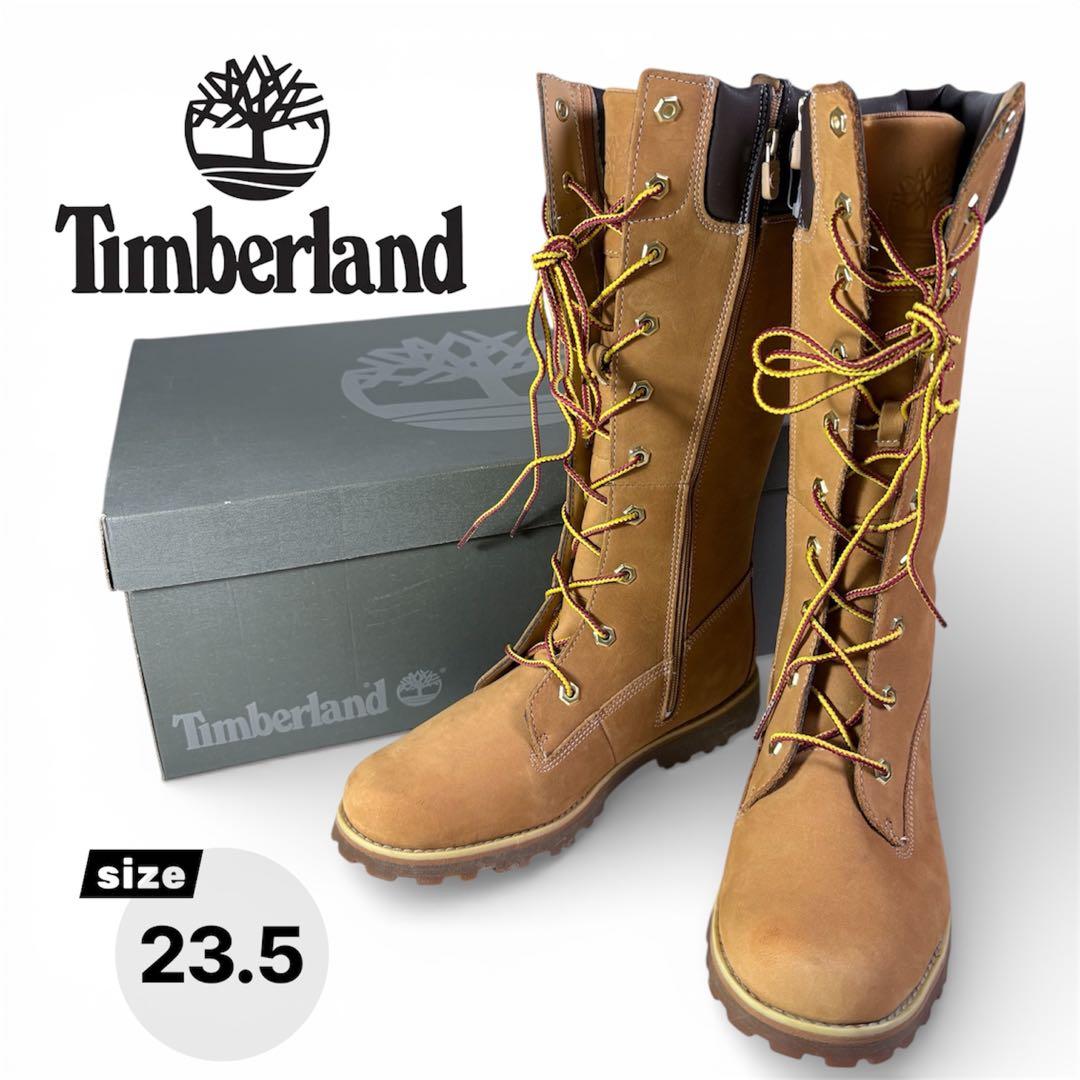【デッドストック】Timberland ロングブーツ 23.5cm 未使用 箱付