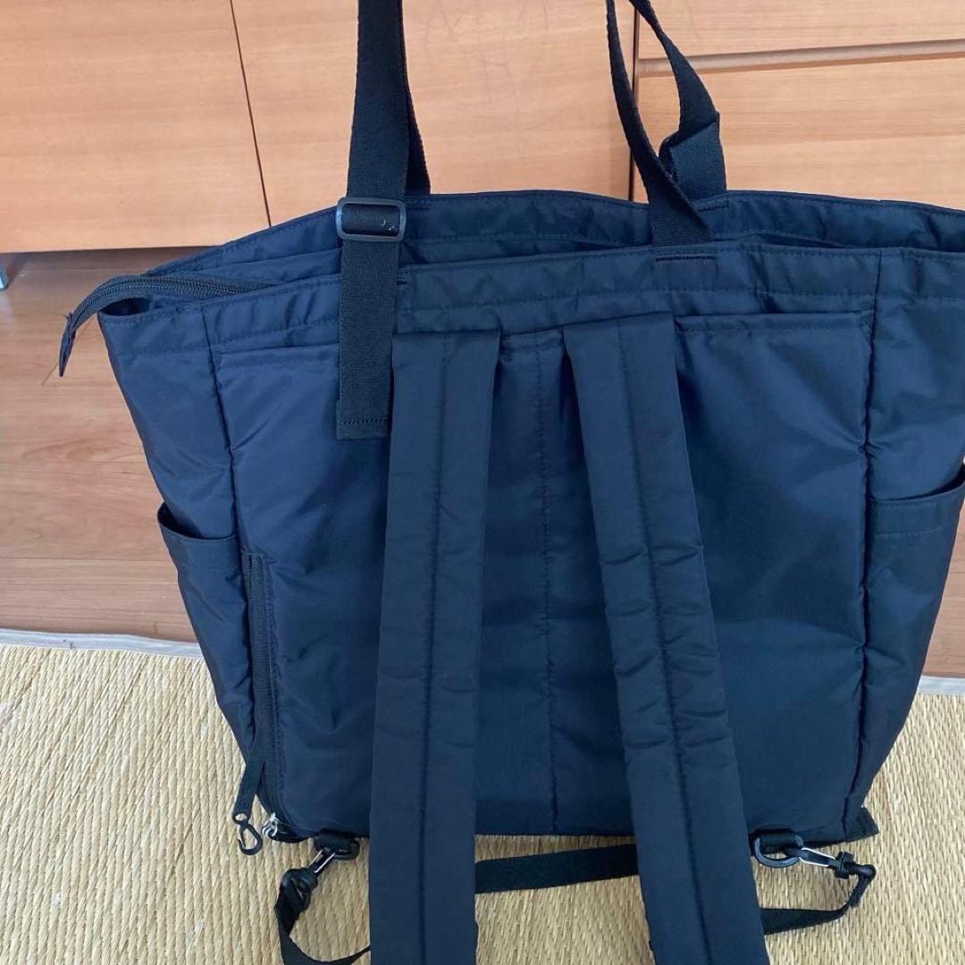 agnis b. アニエスベー ブラック ペアレンツバッグ マザーズバッグ