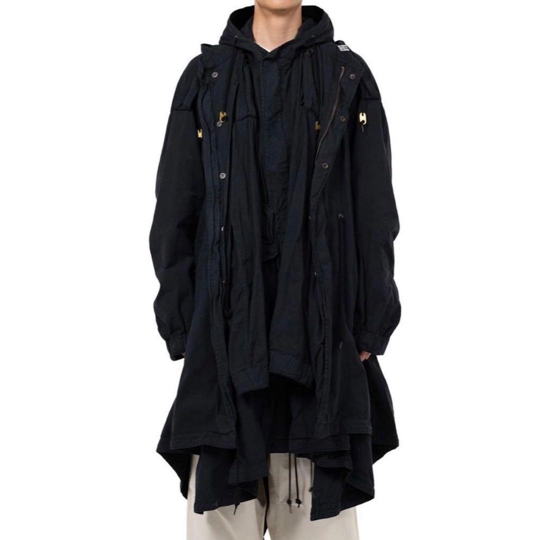 【新品】メゾンミハラヤスヒロ　Front Layered Mods Coat