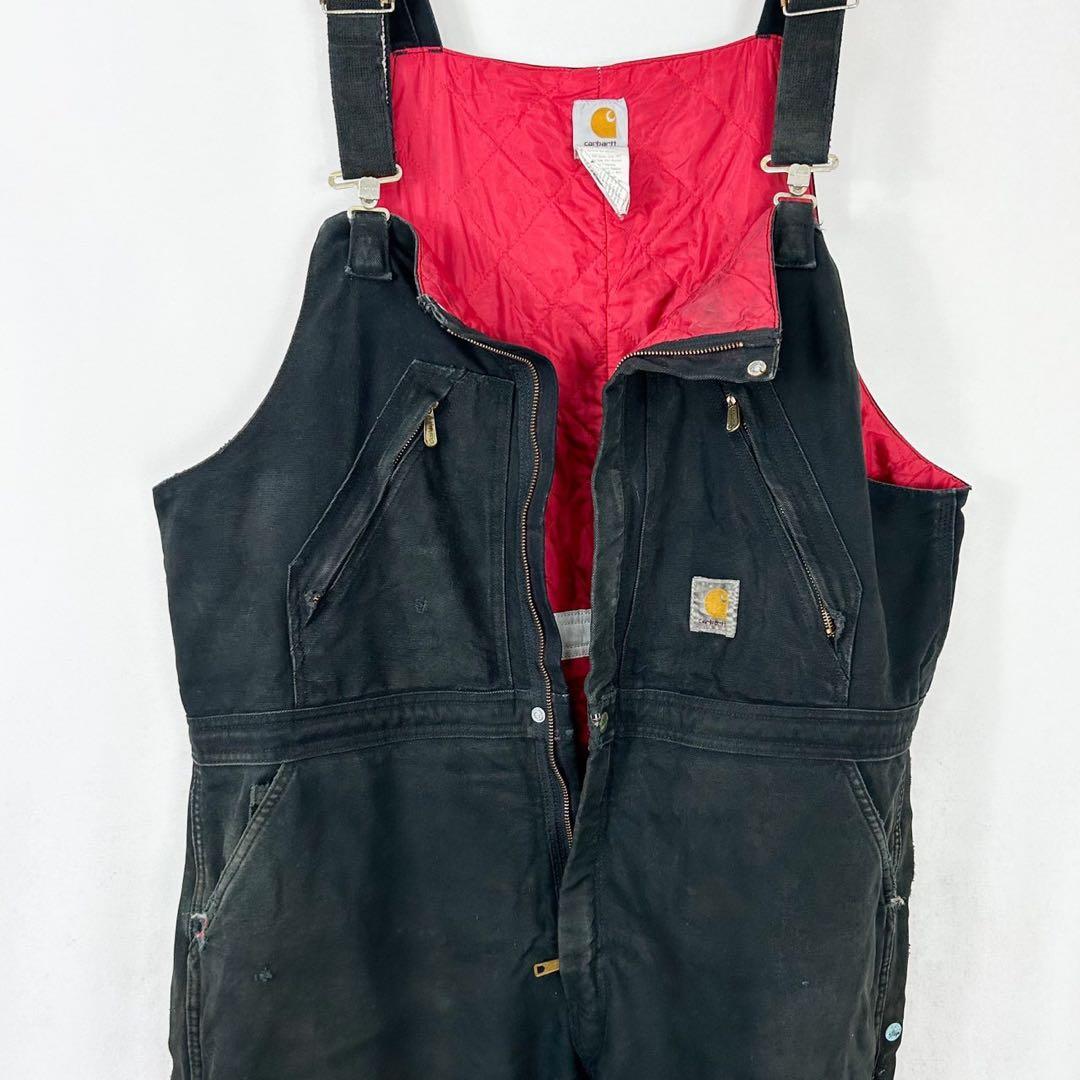 カーハートCarhartt 中綿 ダック地 ダブルニーオーバーオール S131