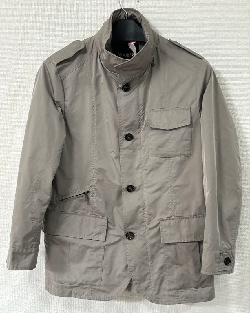 ムーレー　PORTO グレージュ　ミリタリージャケット　M65 48
