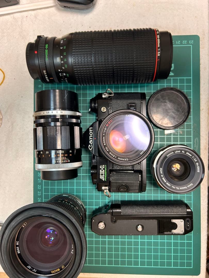 Canon AE-1 Program 美品動作　レンズ5枚50mmF1.4SSC