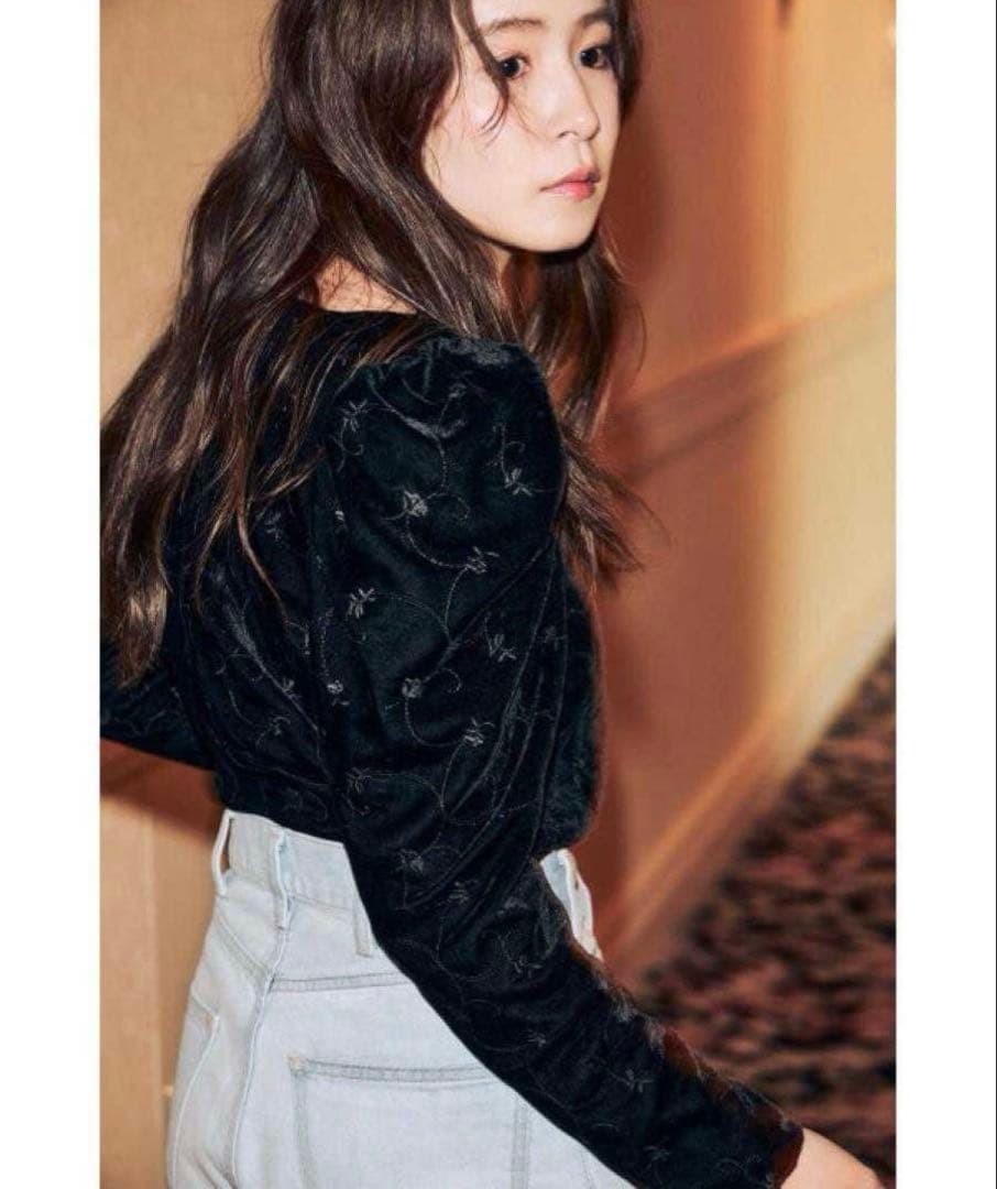 JOIEVE/ベロアブラウス