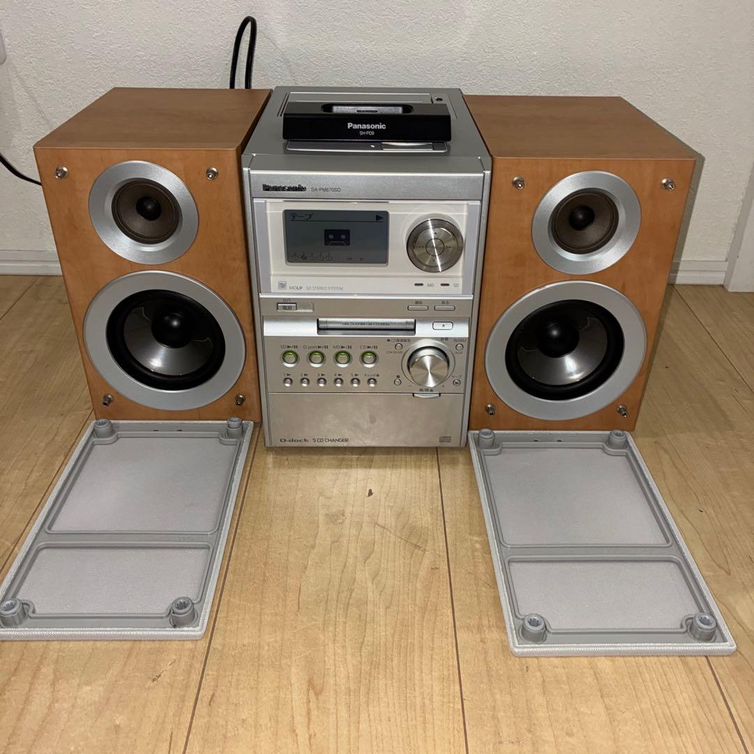パナソニック　　カセット　MD CDミニコンポ　SA-PM670SD