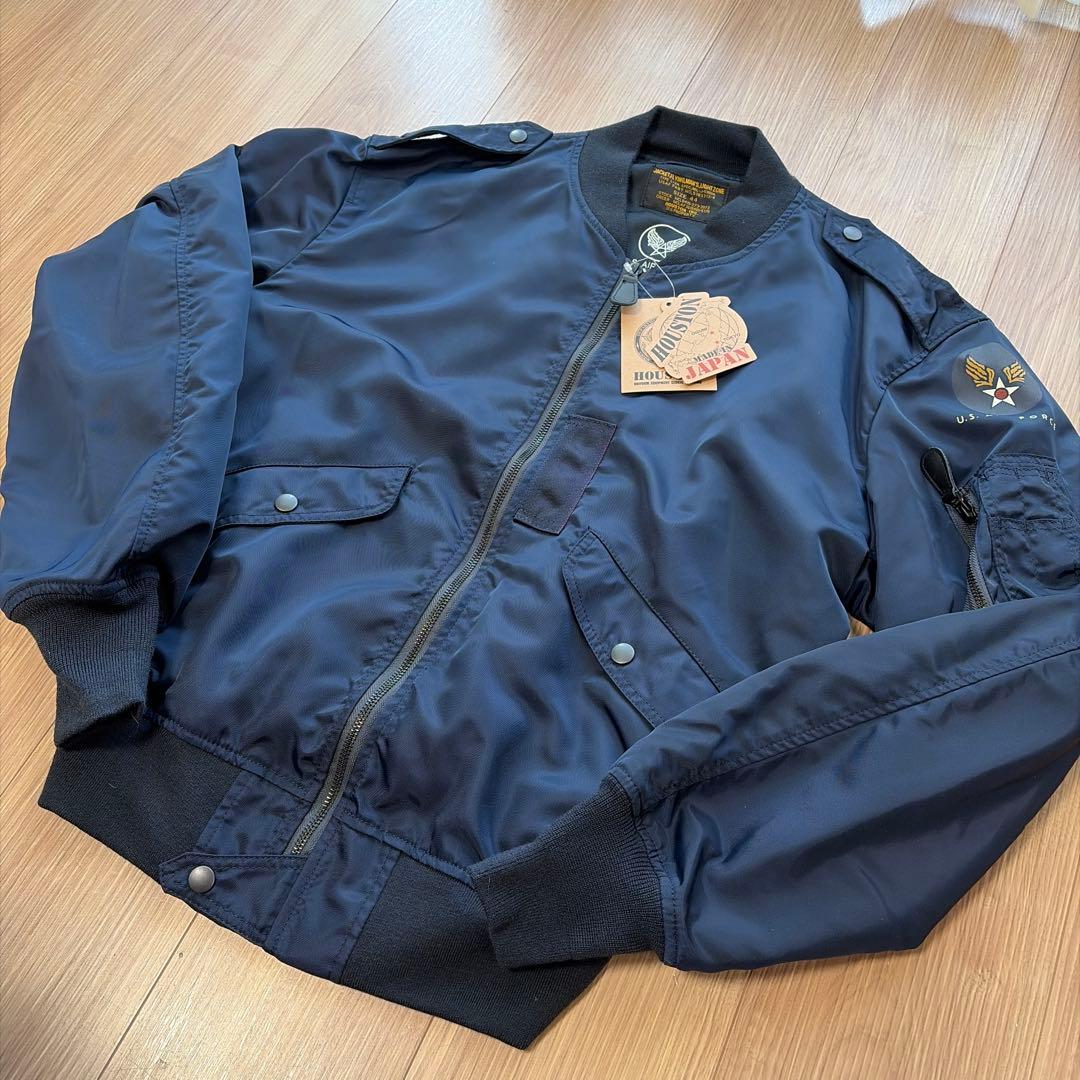 ⭐️ ヒューストン L-2A フライトジャケット 紺 ミリタリー ボンバー 日本製